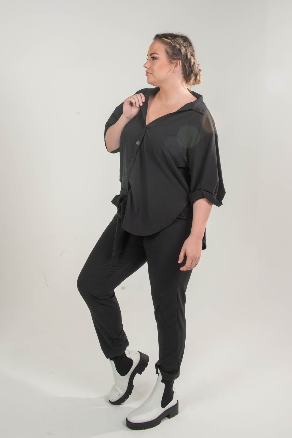 Pre Order Over Sized Button Up Relaxed Blouse